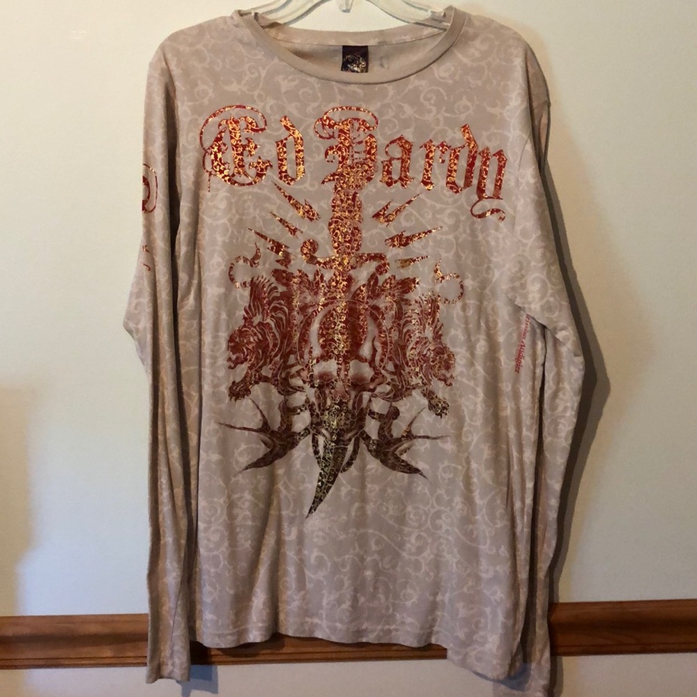 Men’s size large Ed Hardy Long Sleeve T Shirt